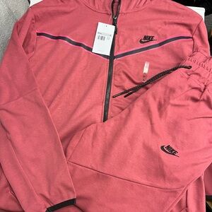 Nike Coral Tracksuit with Black Accents